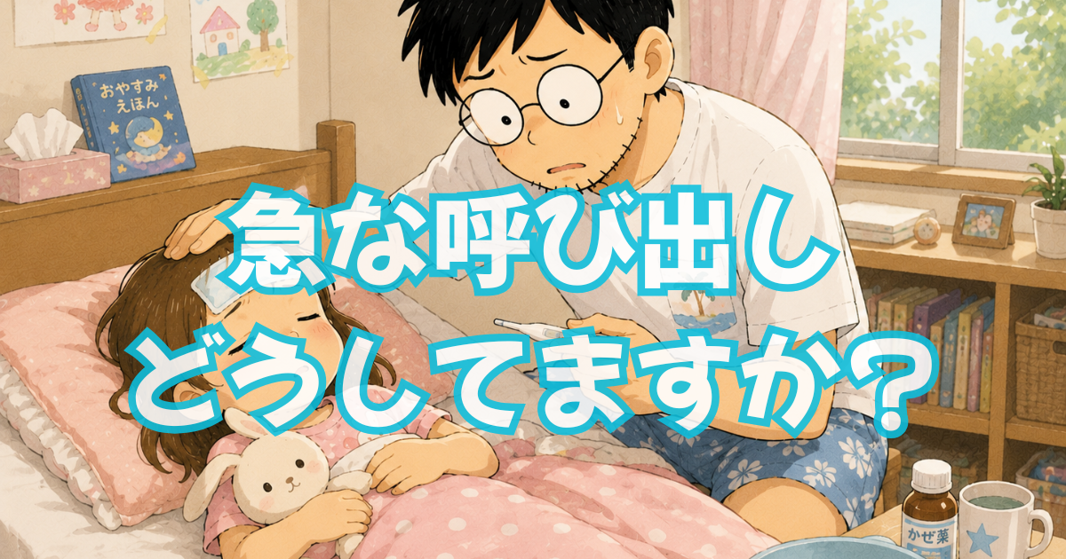 子どもが急に発熱、保育園からの呼び出し問題【共働きどっちが迎えに行く？】